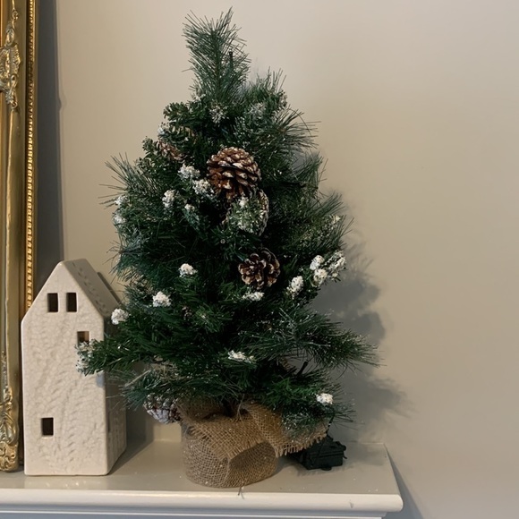 Christmas tree home decor mantel table holidays string lite battery operated - Picture 8 of 10